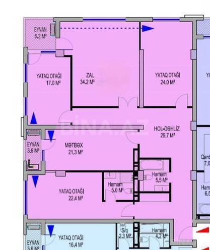 Satılır 3 otaqlı yeni tikili 180.6 m², Bayıl q., photo 6 from 7