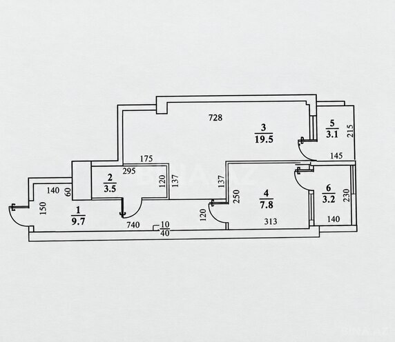 Satılır 1 otaqlı yeni tikili 47 m², Nəriman Nərimanov m., photo 4 from 6