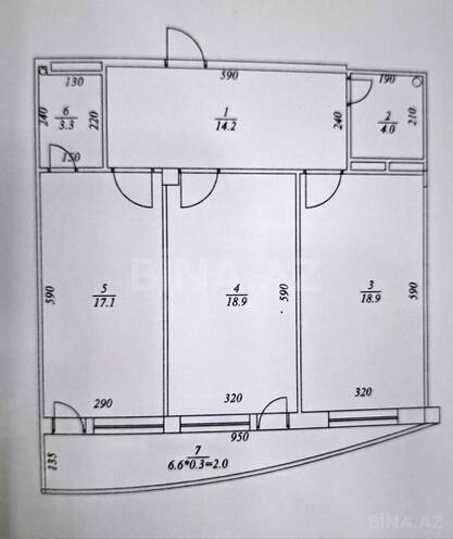 Satılır 2 otaqlı yeni tikili 84 m², İnşaatçılar m., photo 8 from 9