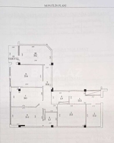Satılır 4 otaqlı yeni tikili 175 m², Nəriman Nərimanov m., photo 11 from 13