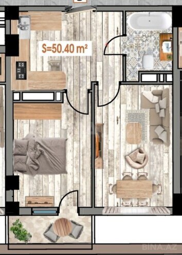 Satılır 2 otaqlı yeni tikili 51 m², Neftçilər m., photo 7 from 10