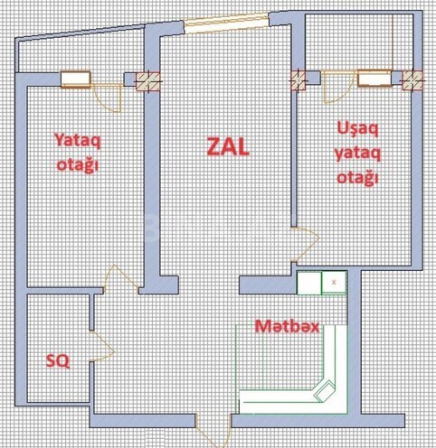 Сдаётся 3-комн. новостройка 125 м², м. Нефтчиляр, photo 12 from 14