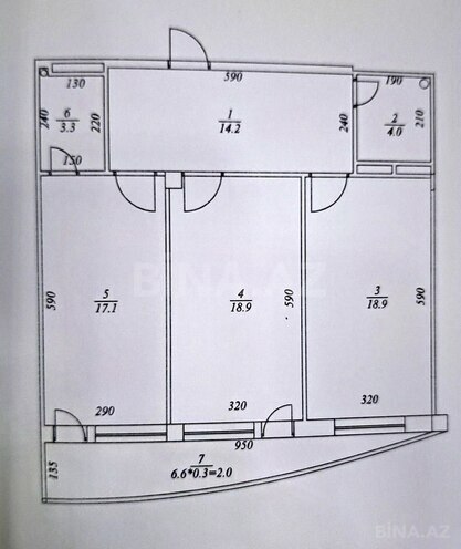 Satılır 2 otaqlı yeni tikili 84 m², 20 Yanvar m., photo 3 from 6