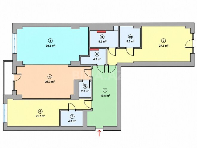 Satılır 3 otaqlı yeni tikili 170 m², Şah İsmayıl Xətai m., photo 13 from 17