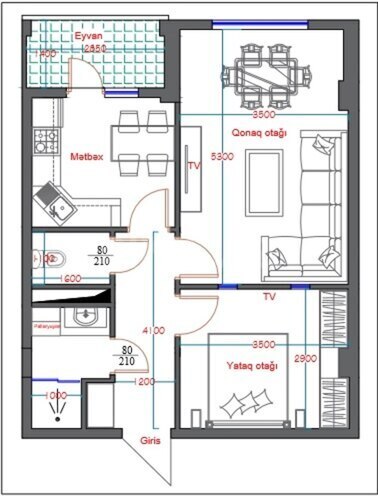 Satılır 2 otaqlı yeni tikili 54 m², Zığ q., photo 20 from 21