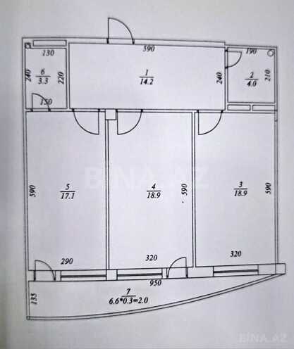 Satılır 2 otaqlı yeni tikili 84 m², 20 Yanvar m., photo 7 from 9