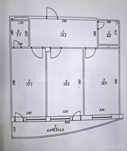 Satılır 2 otaqlı yeni tikili 84 m², 20 Yanvar m., photo 5 from 6