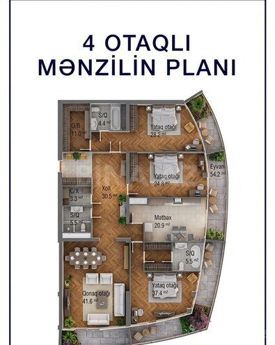 Продаётся 4-комн. новостройка 240 м², пос. Ясамал, photo 6 from 15