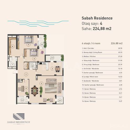 Satılır 5 otaqlı köhnə tikili 225 m², Bayıl q., photo 4 from 14