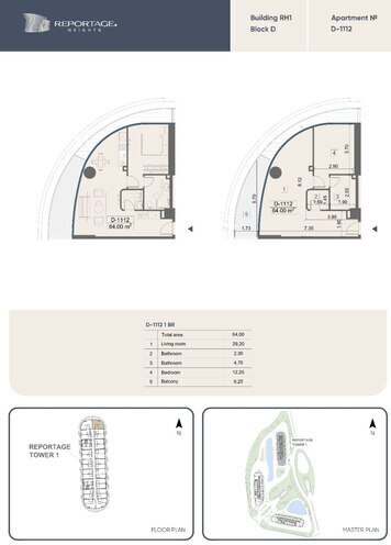Satılır 2 otaqlı yeni tikili 64 m², Sea Breeze q., photo 12 from 13