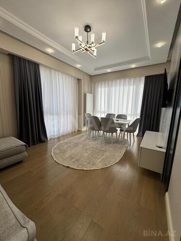 İcarəyə verilir 3 otaqlı yeni tikili 90 m², Bakmil m., photo 1 from 17