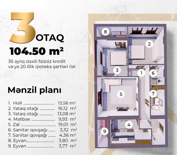 Продается 3-комн. новостройка 107 м², м. 28 мая, photo 3 from 16