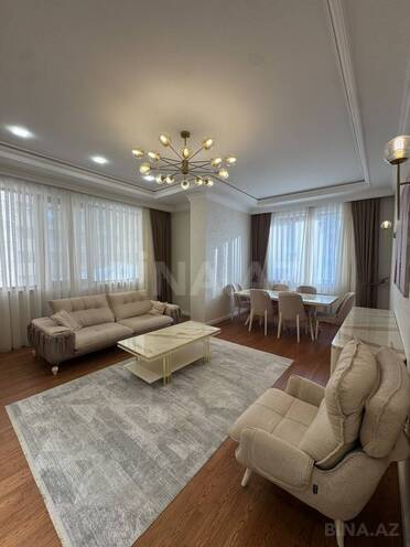 İcarəyə verilir 3 otaqlı yeni tikili 122 m², Nizami m., photo 1 from 15