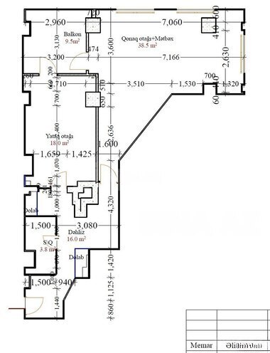 Продаётся 2-комн. новостройка 118 м², м. Гянджлик, photo 6 from 9