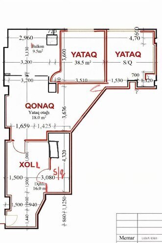 Продаётся 2-комн. новостройка 118 м², м. Гянджлик, photo 7 from 9