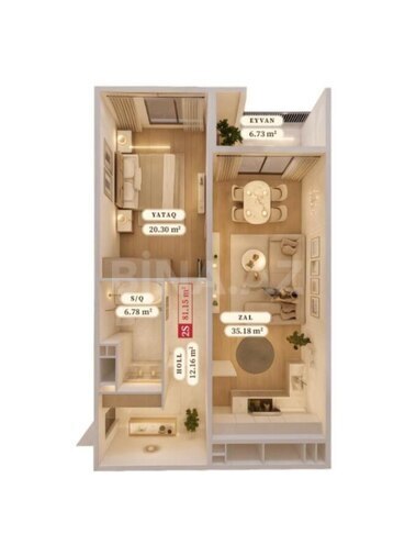 Продаётся 2-комн. новостройка 82 м², пос. Аг шехер, photo 5 from 6