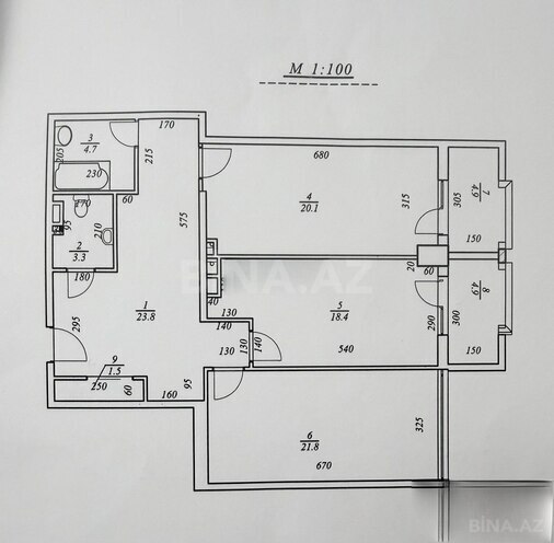 Продается 2-комн. новостройка 112 м², м. Кара Караев, photo 7 from 22