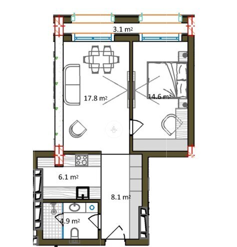 Satılır 2 otaqlı yeni tikili 67 m², Sea Breeze q., photo 12 from 13