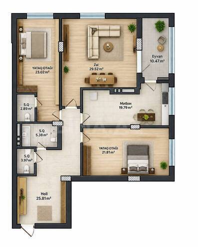 Satılır 3 otaqlı yeni tikili 146 m², 28 May m., photo 3 from 13