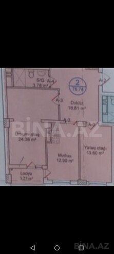 Satılır 2 otaqlı köhnə tikili 77 m², Qara Qarayev m., photo 14 from 15