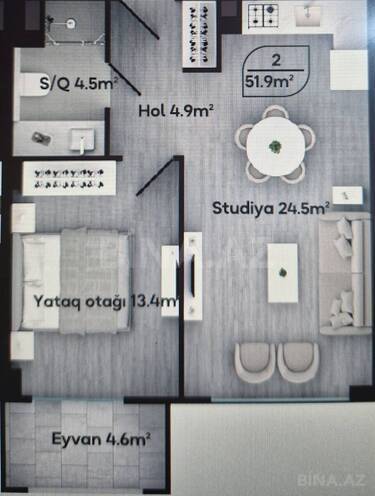 Продается 2-комн. новостройка 52 м², пос. Зых, photo 3 from 15