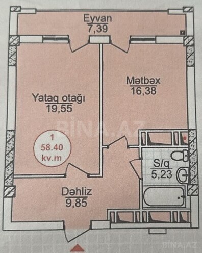 Satılır 1 otaqlı yeni tikili 58.4 m², Azadlıq Prospekti m., photo 7 from 8