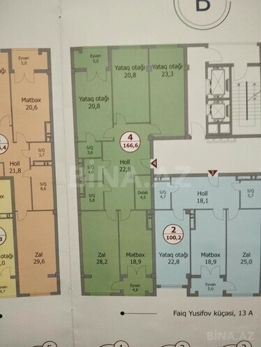 Продаётся 4-комн. новостройка 166.6 м², м. Нариман Нариманов, photo 7 from 26