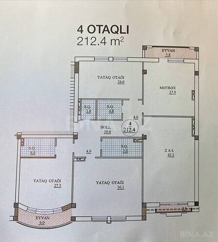 Satılır 4 otaqlı yeni tikili 212.4 m², Sahil m., photo 10 from 11