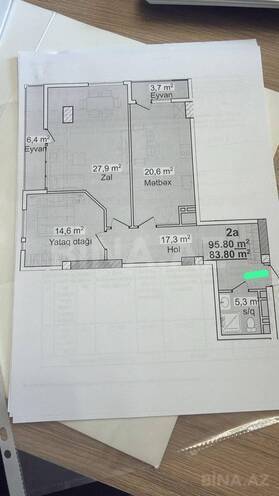 Satılır 2 otaqlı yeni tikili 96 m², 20 Yanvar m., photo 4 from 17