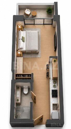 Satılır 1 otaqlı yeni tikili 37.5 m², Sea Breeze q., photo 7 from 9