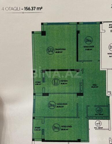 Satılır 4 otaqlı yeni tikili 156.4 m², Yasamal r., photo 13 from 14