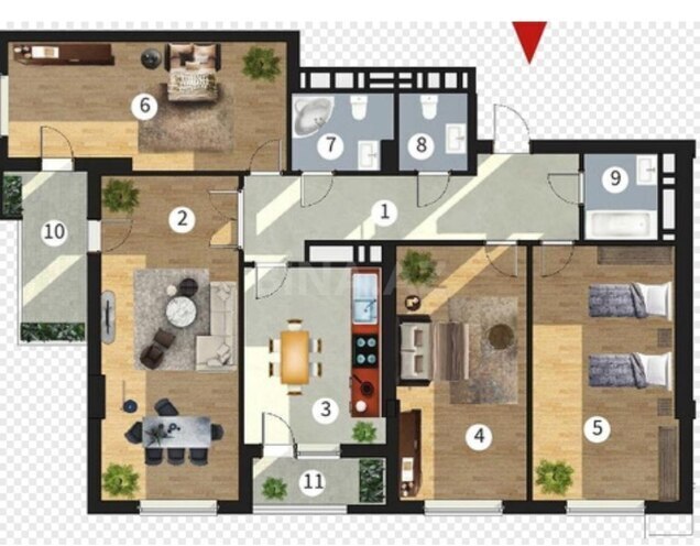 Продаётся 4-комн. новостройка 139 м², пос. М. Расулзаде, photo 15 from 21