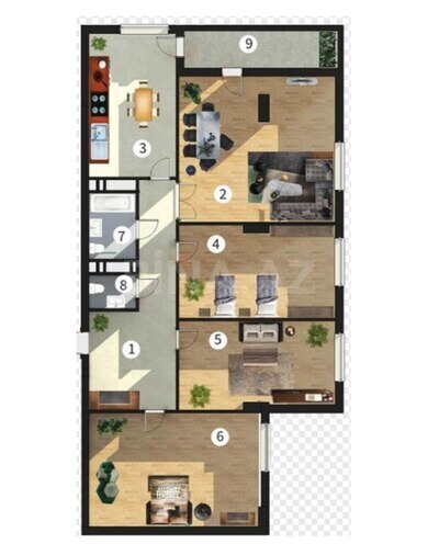 Продаётся 4-комн. новостройка 169 м², пос. М. Расулзаде, photo 3 from 18