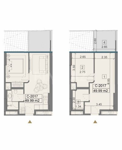 Продаётся 2-комн. новостройка 60.5 м², пос. Sea Breeze, photo 9 from 10
