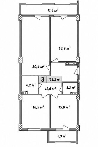 Продается 5-комн. новостройка 185 м², м. Кара Караев, photo 1 from 21