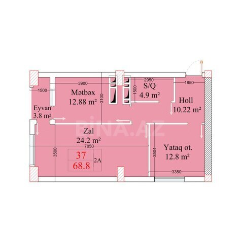 Продаётся 2-комн. новостройка 68.8 м², пос. Бинагади, photo 7 from 10