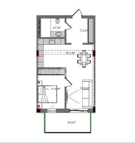 Satılır 2 otaqlı yeni tikili 73 m², Sea Breeze q., photo 9 from 10