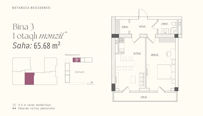 Satılır 1 otaqlı yeni tikili 65.6 m², Badamdar q., photo 16 from 17
