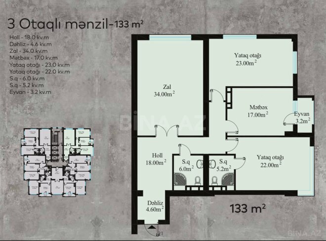 Продаётся 3-комн. новостройка 133 м², м. 28 мая, photo 6 from 13