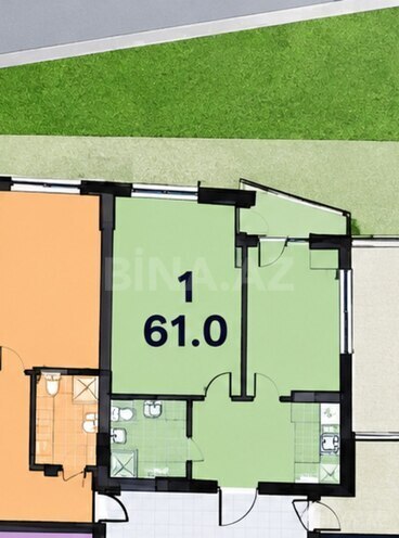 Продаётся 2-комн. новостройка 51 м², м. Низами, photo 5 from 14
