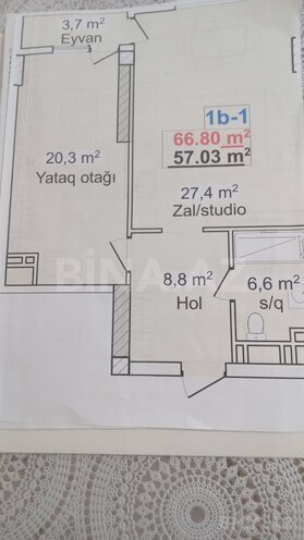 Satılır 2 otaqlı yeni tikili 66.8 m², 20 Yanvar m., photo 22 from 23