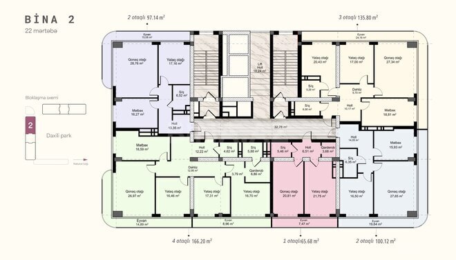Satılır 2 otaqlı yeni tikili 97.1 m², Badamdar q., photo 18 from 20