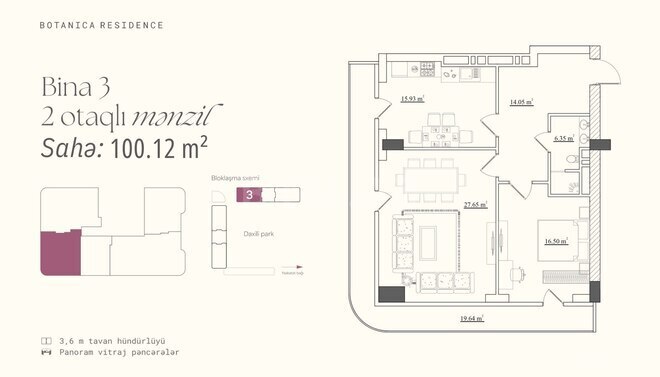 Satılır 2 otaqlı yeni tikili 100.1 m², Badamdar q., photo 18 from 19