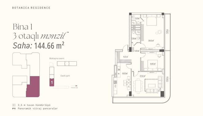 Продается 3-комн. новостройка 144.6 м², пос. Бадамдар, photo 20 from 21