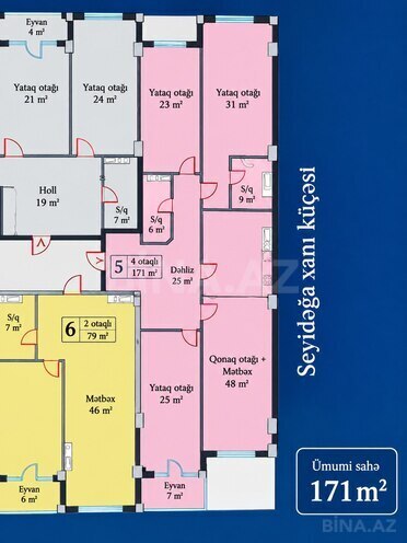 Satılır 4 otaqlı yeni tikili 171 m², Şah İsmayıl Xətai m., photo 5 from 16