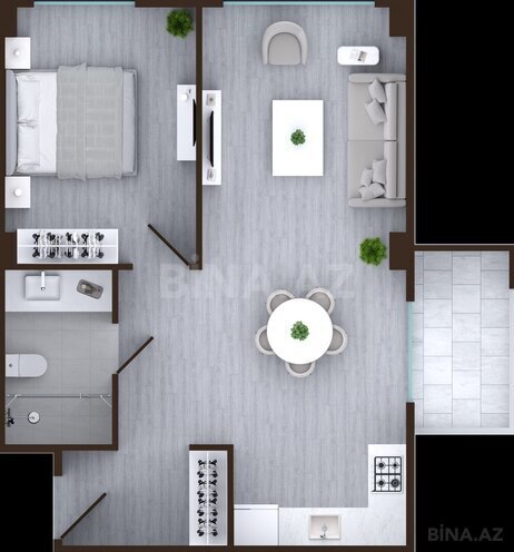 Satılır 2 otaqlı yeni tikili 61.3 m², Suraxanı r., photo 3 from 9