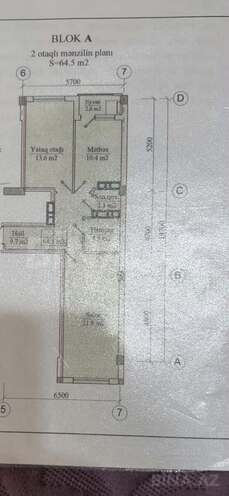 Satılır 2 otaqlı yeni tikili 65 m², Qara Qarayev m., photo 8 from 18