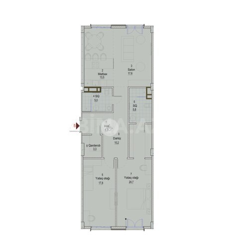Продаётся 3-комн. новостройка 116 м², пос. Sea Breeze, photo 8 from 9