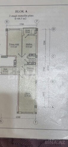 Satılır 2 otaqlı yeni tikili 64.5 m², Qara Qarayev m., photo 14 from 17