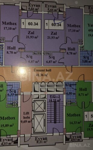 Продается 2-комн. новостройка 60.3 м², м. Кара Караев, photo 8 from 9